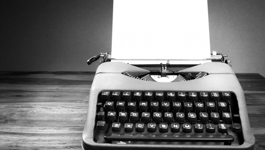 blank typewriter